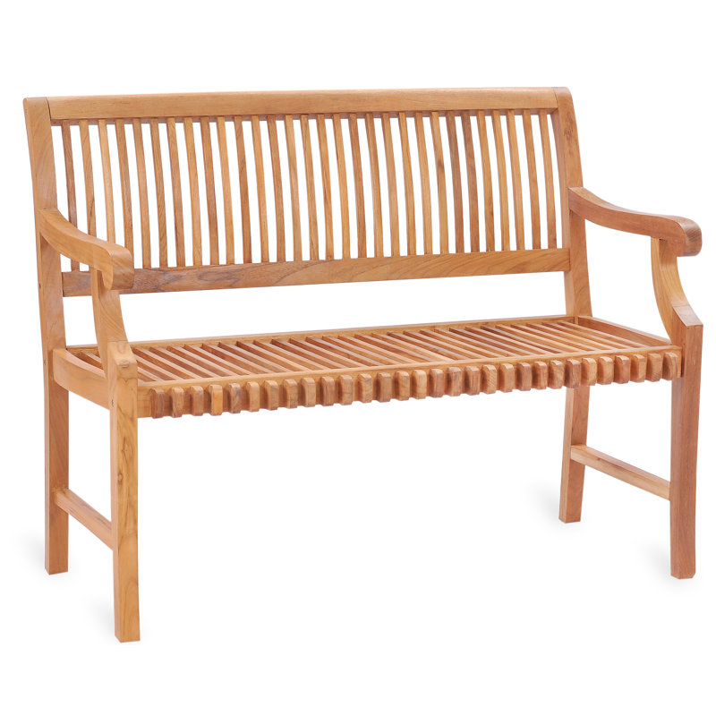 Ryne Outdoor Teak Bench
