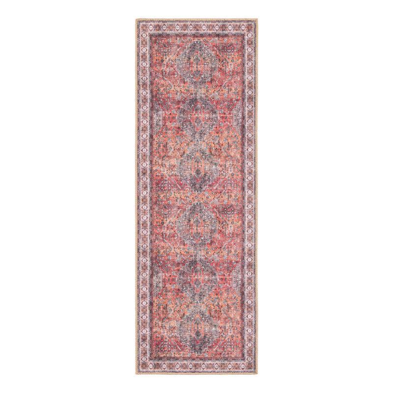 Bungalow Rose Sarah Timeless Rug, Tapis de couloir 2 pi x 6 pi 1 po