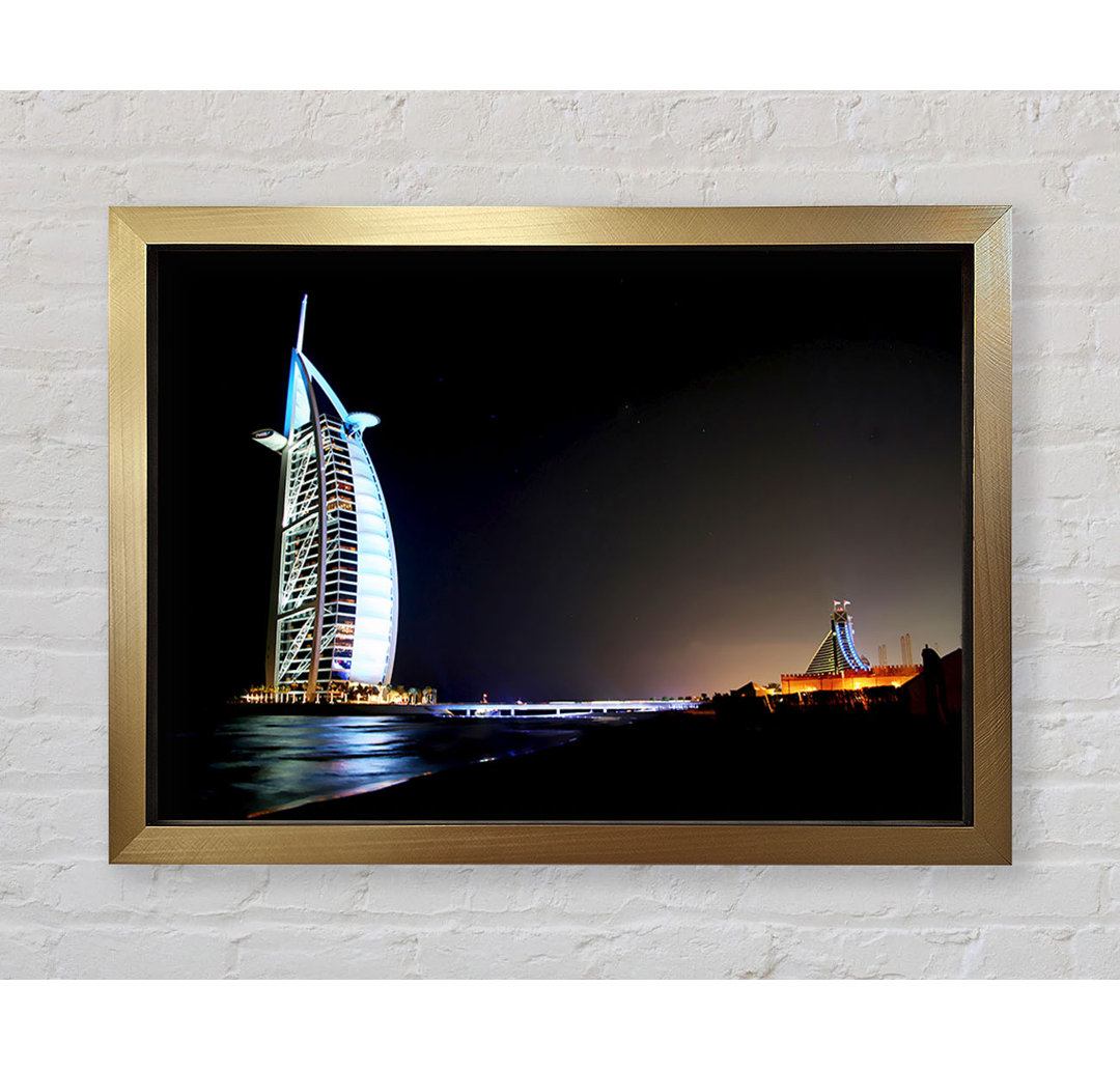 Dubai Ocean Nights - Einzelne Bilderrahmen Kunstdrucke