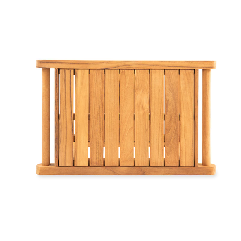 21" W Solid Teak Shower Bench