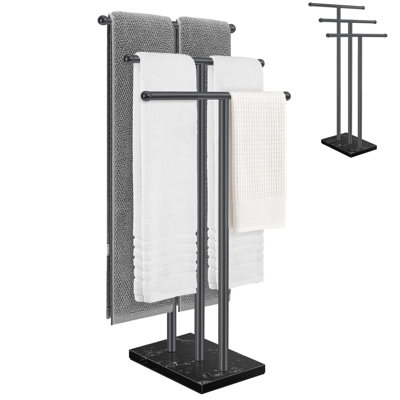 40" Tall 3-Tier Freestanding Towel Rack