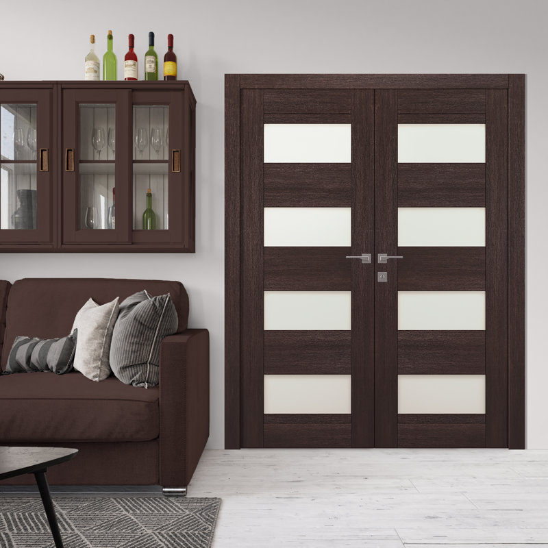 Porte standard en bois manufacturé Avon, 47,75 po x 95,24 po, Chêne