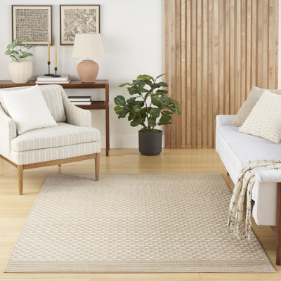 Tapis taupe Ebern Designs