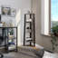Baynes 125 cm H x 45 cm W Iron Corner Bookcase-2049083210