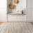 Pebble Texture Ivory Mist Cream Indoor High-Low Area Rug-270531769