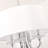 Bizet Glass Detailed & Polished Chrome Chandelier