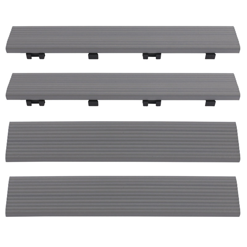 2" x 12" Quick Deck Composite Deck Tile Straight fascia in Westminster Gray, Westminster Gray