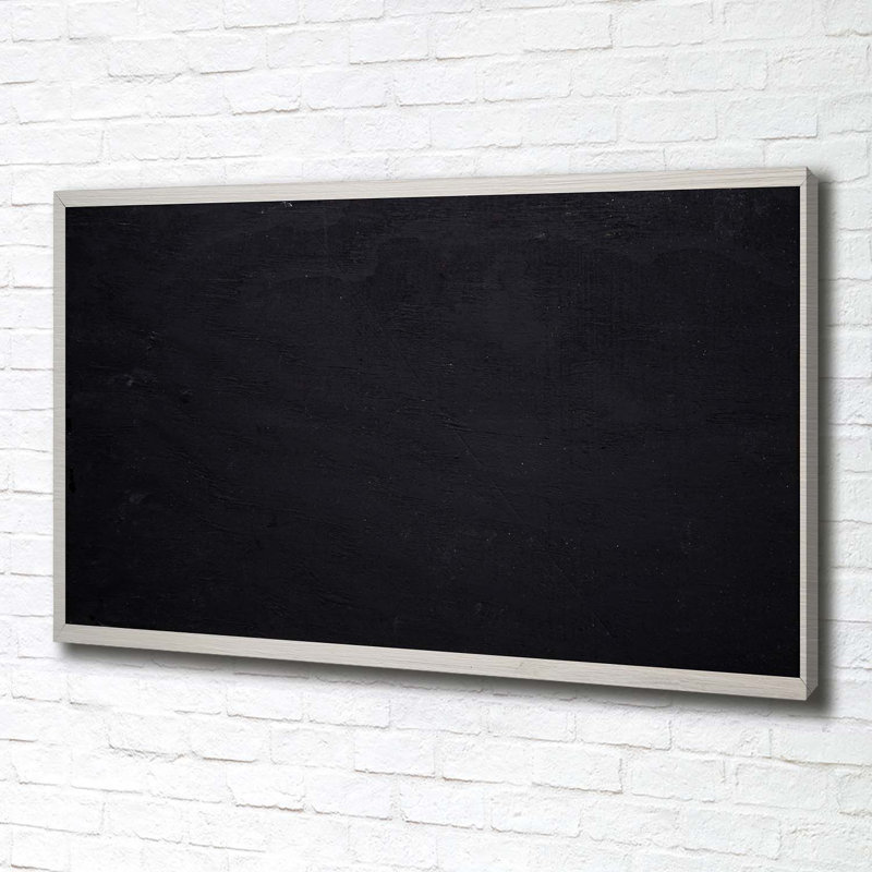 Black Board - Wrapped Canvas Print