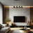 Adjustable Height 4 Lights Metal Cluster Pendant