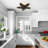 5-Light Metal Flush Mount Ceiling Light Dia 24 Inch
