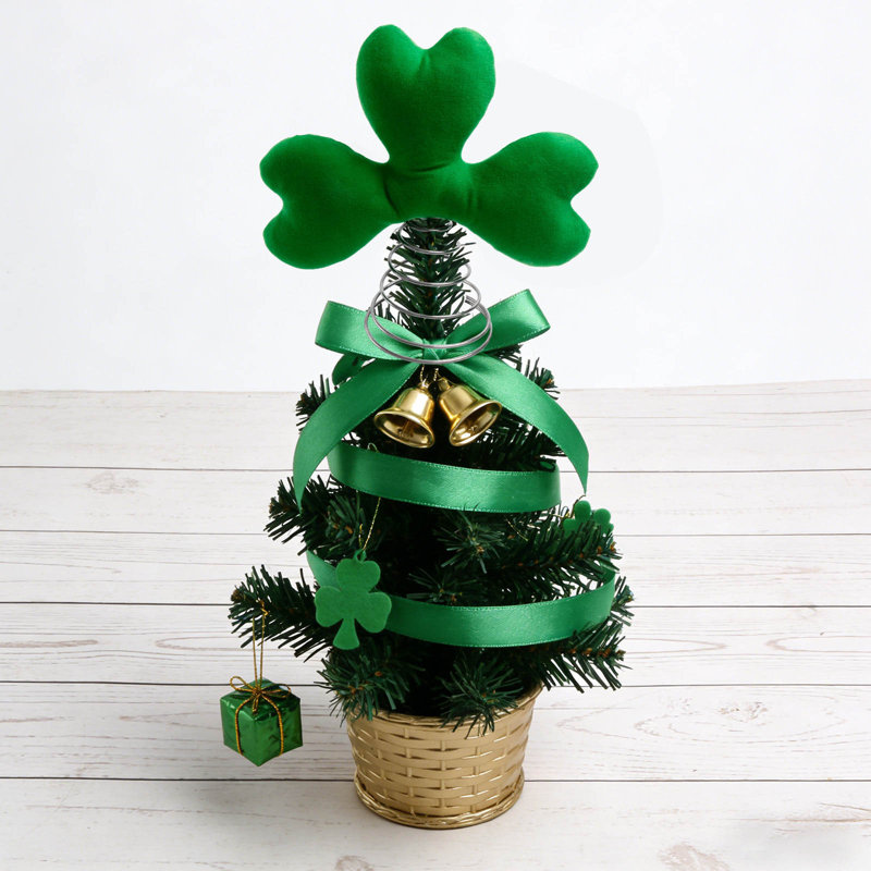 Cime d'arbre de Noël St Patrick's Day