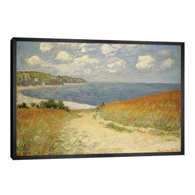 Path In The Wheat At Pourville, 1882 by Claude Monet - Print on Canvas