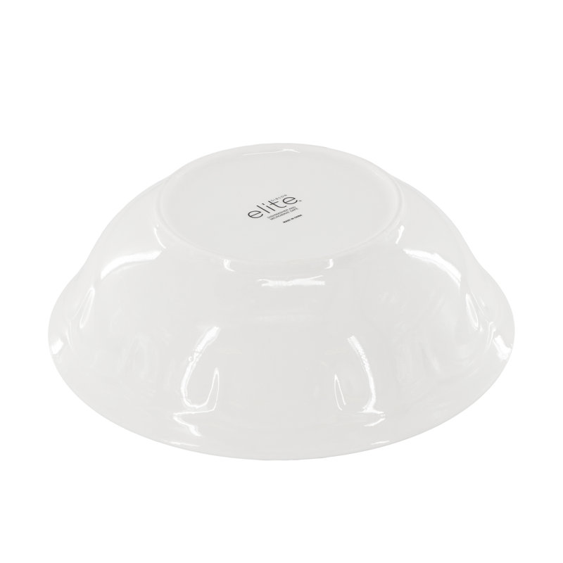 Ensemble de 6 bols en céramique fine blanc Gibson Elite Compostela