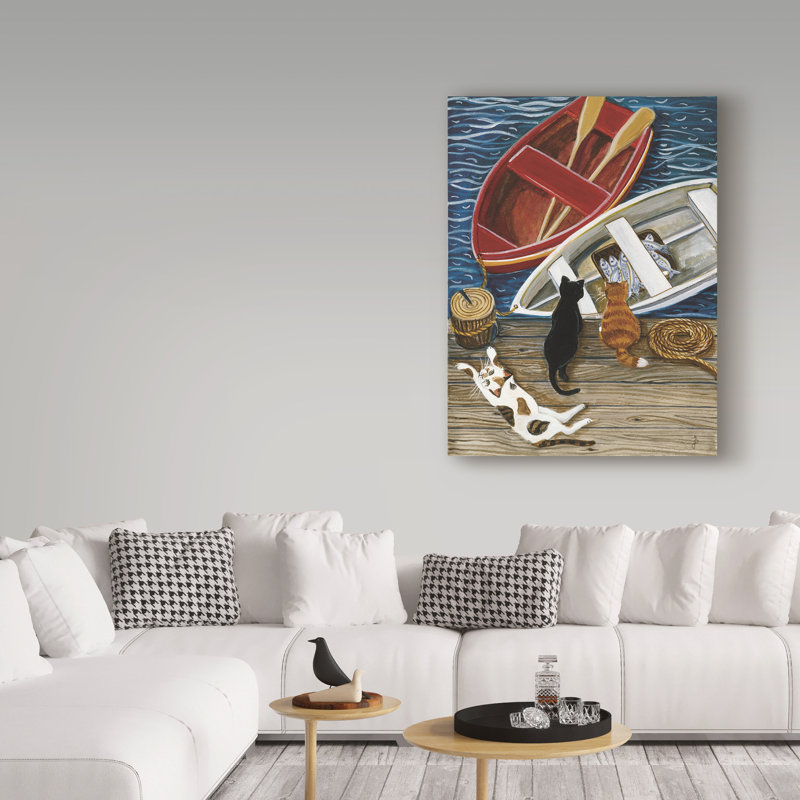 «The Days Catch» par Jondra, reproduction d'art sur toile tendue, H 19 po x l 14 po x P 2 po