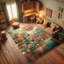 Machine Printed 177cm X 122cm Area Rug