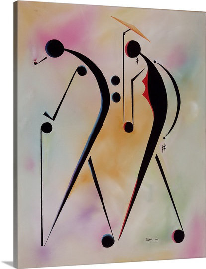 "Terry Ool Folks, 2006" par Ikahl Beckford, reproduction d'art sur toile, H 30 po x l 24 po x P 1,25 po