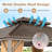 Hardtop Gazebo with  Netting Heavy-Duty Double-Roof Galvanized Metal Top-116624473