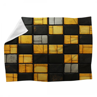 Jeté Tiles Tiles - Jeté mosaïque pour canapés ou lits