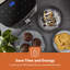 GEEPAS Digital Air Fryer Vortex Technology 7.5L Basket LED Touch Display 60Min Timer 10 Preset Max 1800W