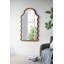Miroir arqué avec cadre unique