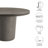 Brion 48" Indoor - Outdoor Patio Concrete Round Dining Table-106589067