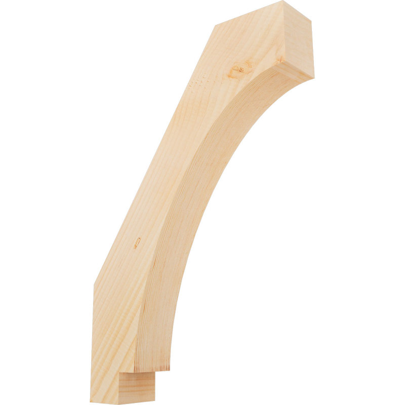 Attelle impériale du genou, Sapin de Douglas, Lisse, H 24 po x l 3,5 po x P 16 po