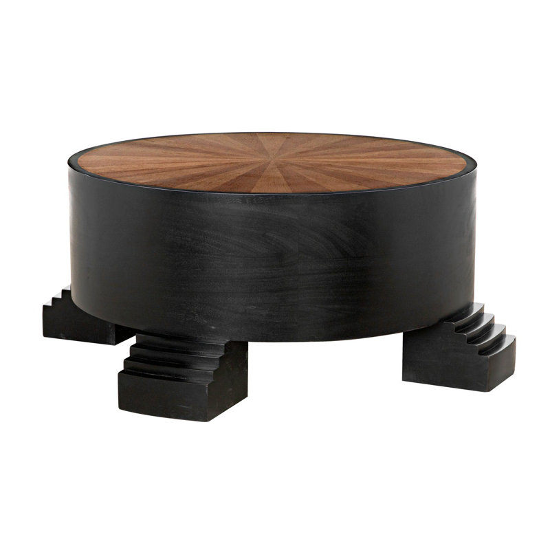 Tambour Solid Wood Coffee Table