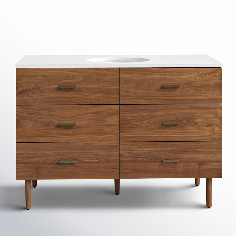 Dondi 48'' Single Bathroom Vanity with Quartz Top