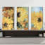 Breezy Sunflowers par Lanie Loreth, peinture sur toile tendue 3 pièces-87053091
