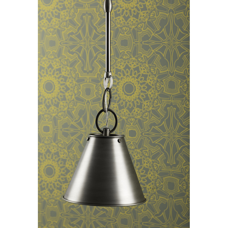 Altamont 1 - Light Pendant, Historic Nickel, 9" H x 8" W x 8" D