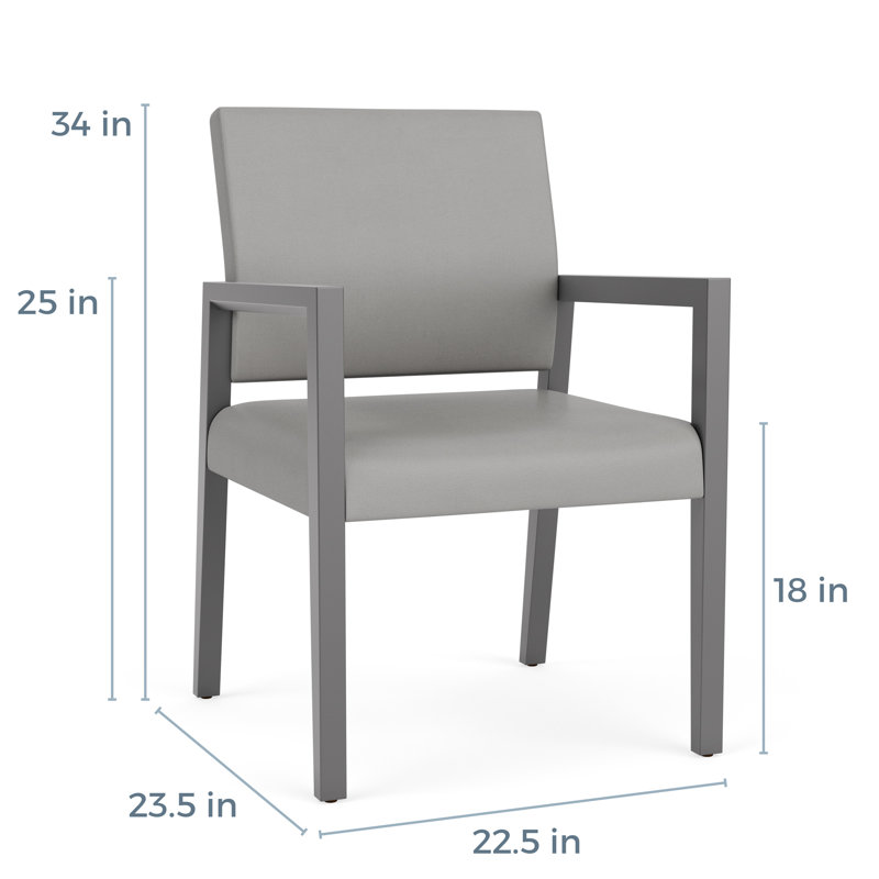 Chaise d'invité de réception Brooklyn, Naturel, Noir Patriot Plus - nettoyez le vinyle avec un lin
