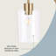 Lampe sur pied arquée en métal 61 po avec abat-jour en verre Liza pour les salons, les chambres et les bureaux