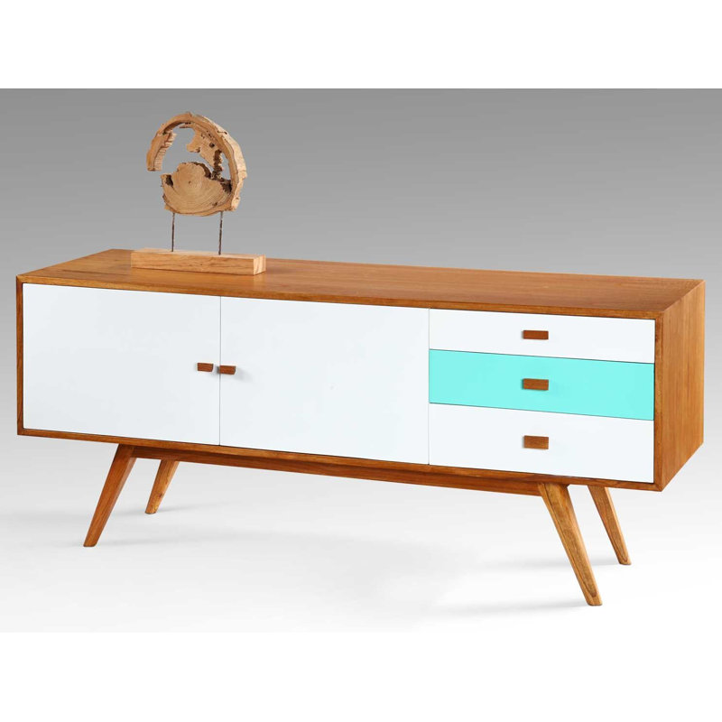 Phelan Sideboard, White and Blue