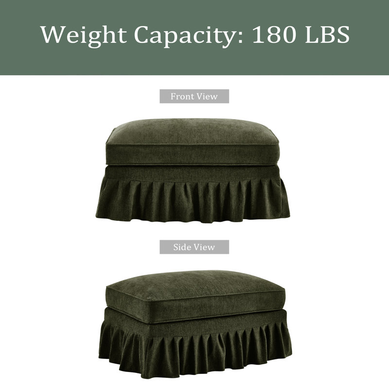 Ottoman Chenille, Green