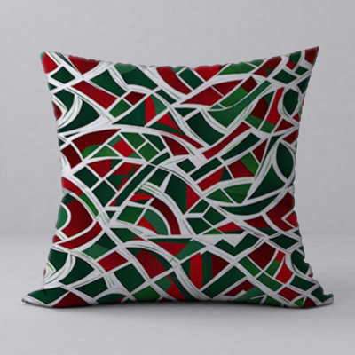  Oreiller New ManosMorenas, caractère et motifs vibrants / taille 18 po x 18 po