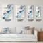 Horloge murale surdimensionnée Sapphire Blue Nebula-1914401716