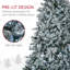 Arbre de Noël artificiel 7,5 pi avec lumières DEL blanc froid