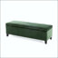 Banc de rangement avec repose-pieds et pieds en bois d'hévéa