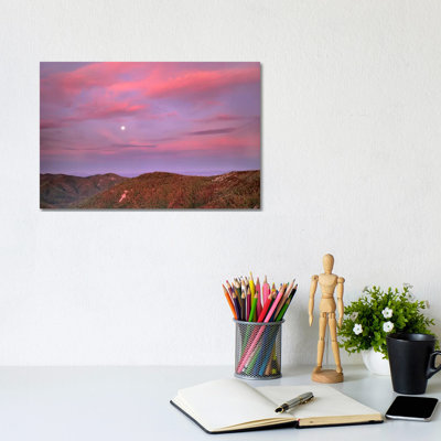 Moon Over Blue Ridge Range And Lost Cove Cliffs, Blue Ridge Parkway, North Carolina by Tim Fitzharris - Gallery-Wrapped Canvas Giclée on Canvas