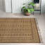 Salvo Moroccan Handmade Flatweave Area Rug in Tan/Dark Brown/Charcoal-1895622180