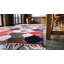 Tapis multicolore en laine antique à petit motif marocain antique Boucherouitte