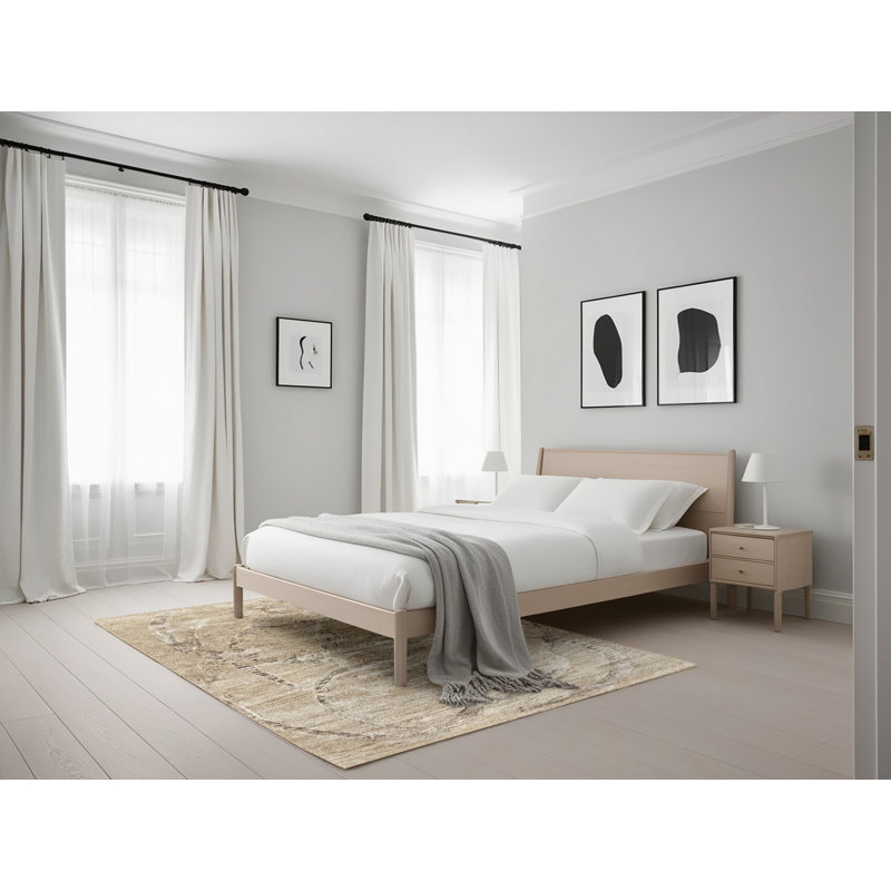 Tapis brun contemporain, Rectangle 5 pi x 7 pi