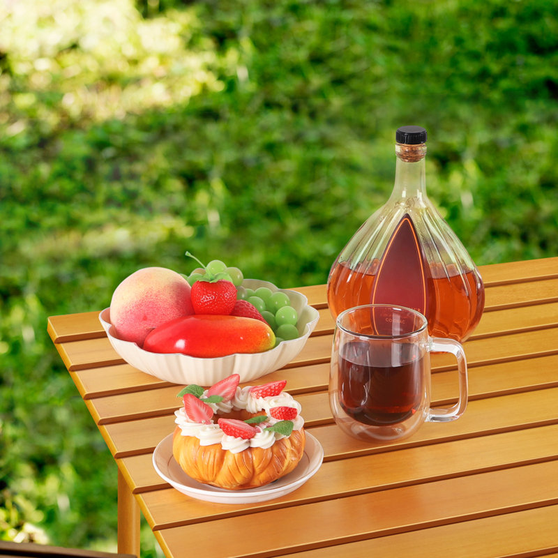 Outdoor Pop-Up Folding Bamboo Roll Table