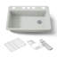Riverby 33" x 22" x 9-5/8" Under-Mount Single-Bowl Kitchen Sink with Accessories-9975026