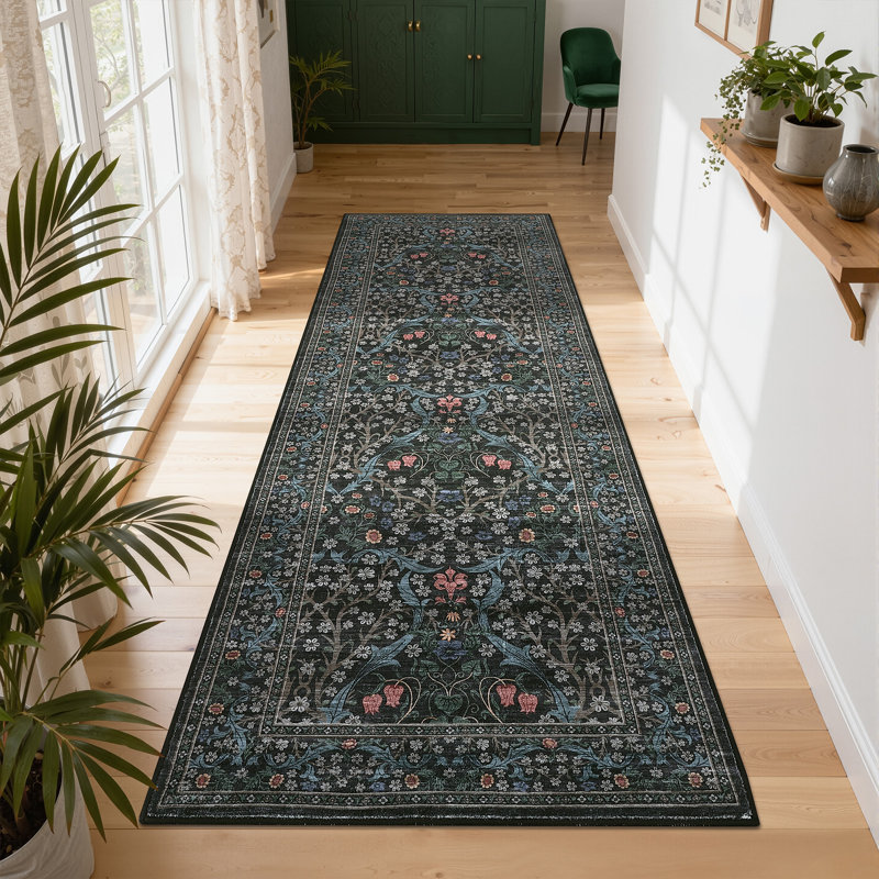 Machine Washable Rug Non Slip Non Shedding Rug Foldable Indoor Carpet for Living Room Bedroom Playroom Dorm Home Office
