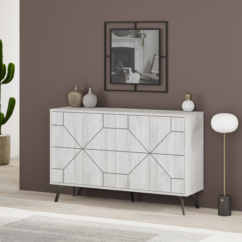 Hydee 48.43" Console Table, Off White