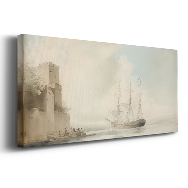 Série nautique-Lxxiv - Toile tendue avec châssis - Prêt à accrocher, H 12 po x l 30 po