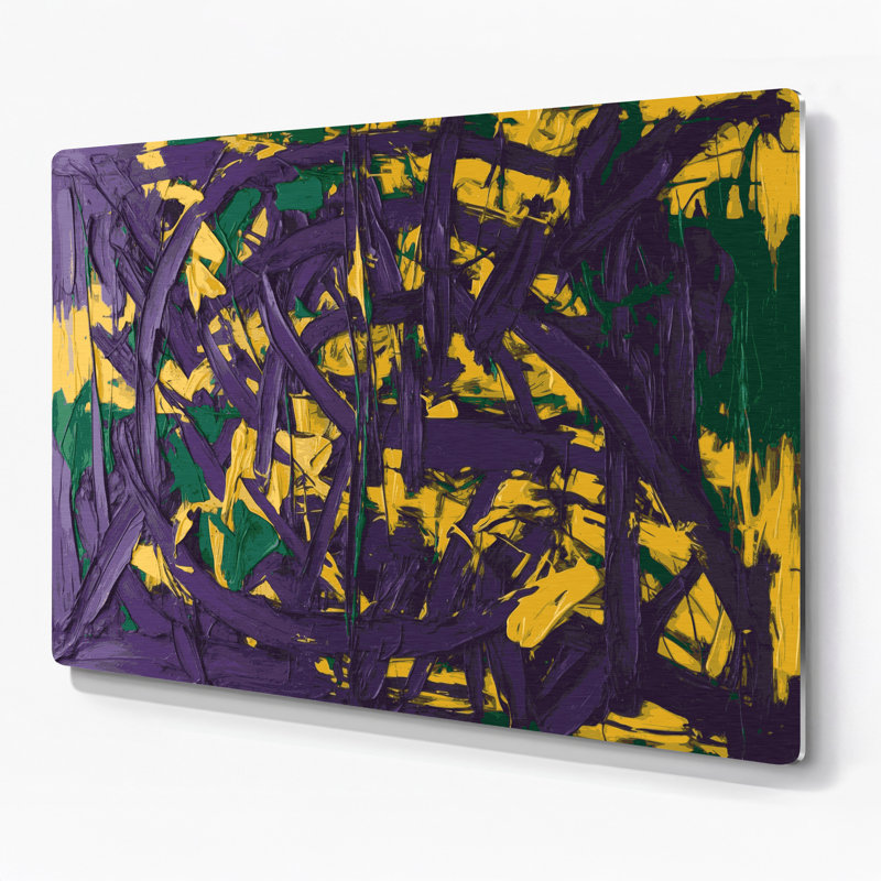 Art mural en métal Neo Expressionism 54, H 20 po x l 30 po