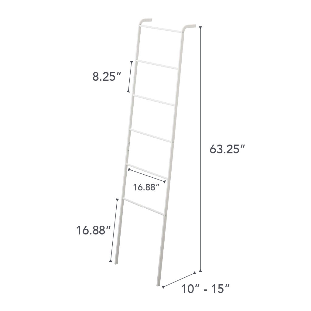 Leaning Blanket Ladder, White
