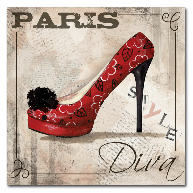 « paris style », reproduction d’impression sur toile tendue, H 14 po x l 14 po